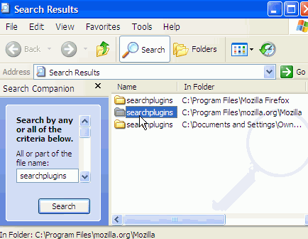 searchplugins location