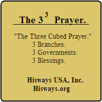 The 3 Cubed Prayer for America.
